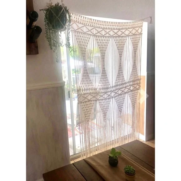 Geometric Macrame Indie Hippie Living Room/Bedroom/Dorm/Wall/Home Decor/Art - Picture 3 of 7